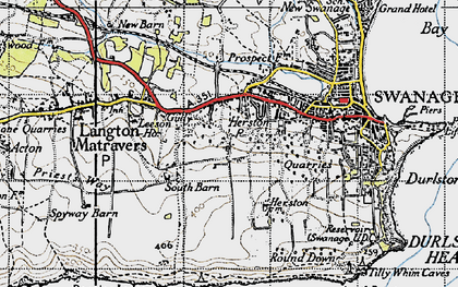 Old map of Herston in 1940