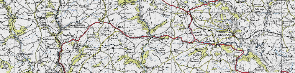 Old map of Bake Wood in 1946