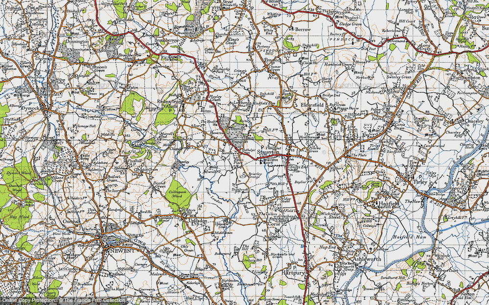 Old Map of Hethelpit Cross, 1947 in 1947