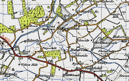 Old map of Hetherside in 1947