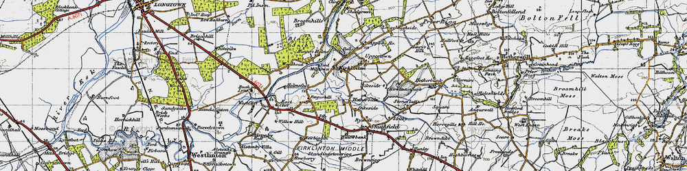 Old map of Hetherside in 1947