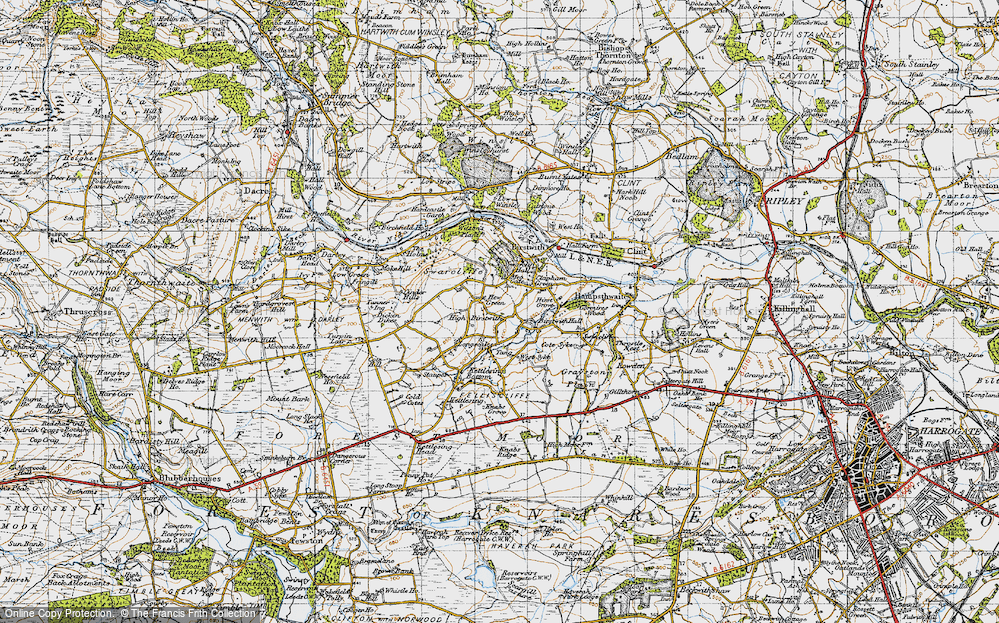 Old Map of Hew Green, 1947 in 1947