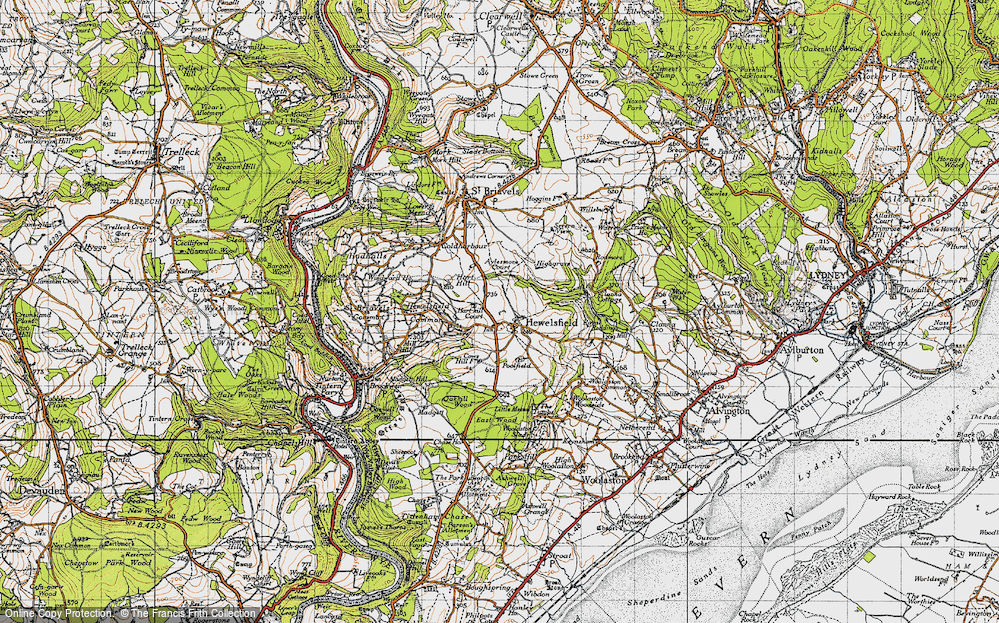 Old Map of Hewelsfield, 1946 in 1946