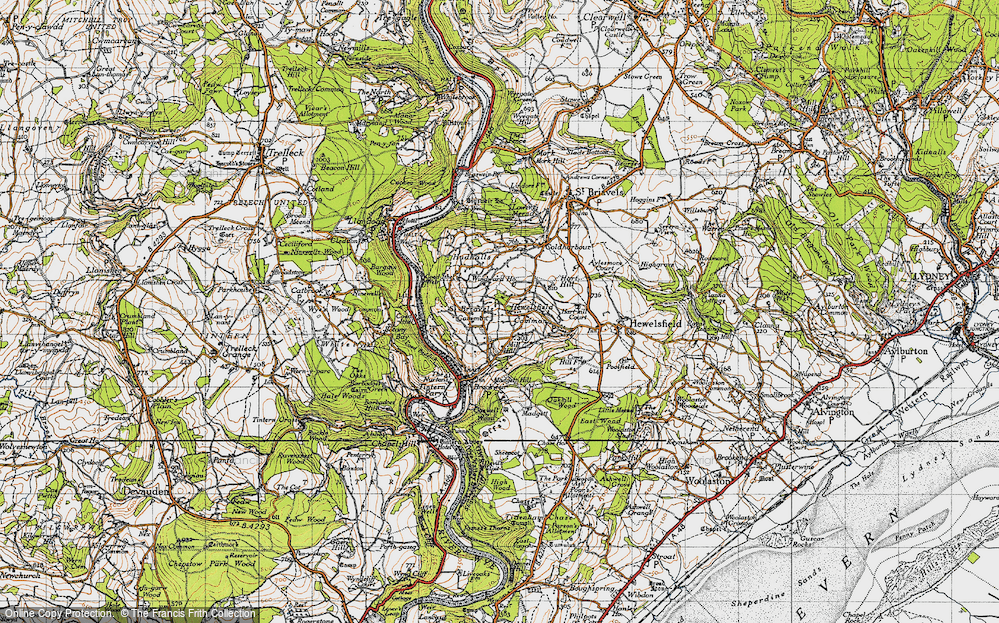Old Map of Hewelsfield Common, 1946 in 1946