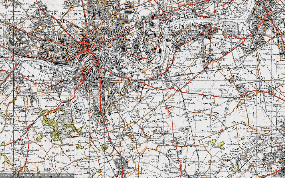 Old Map of Heworth, 1947 in 1947
