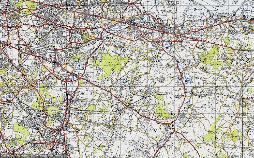 Old Map of Hextable, 1946 in 1946