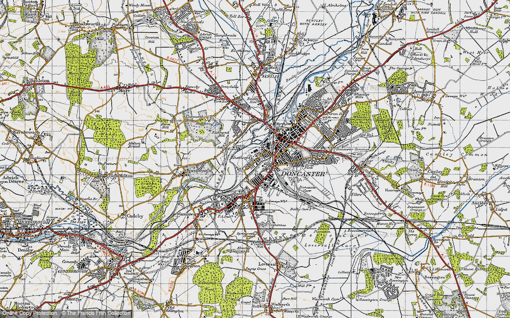 Old Map of Hexthorpe, 1947 in 1947