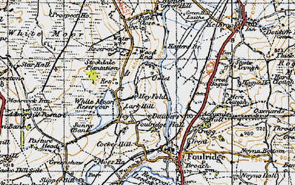 Old map of Admergill Pasture in 1947