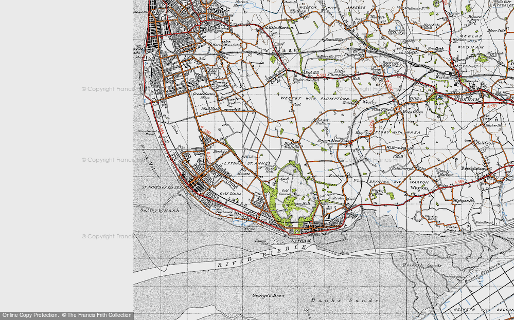 Old Map of Hey Houses, 1947 in 1947