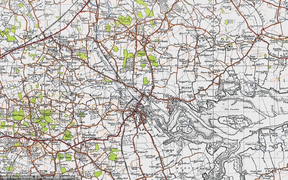 Old Map of Heybridge, 1945 in 1945