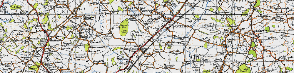Old map of Heybridge in 1946