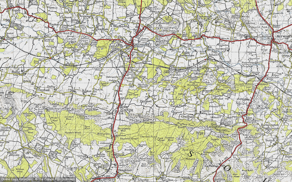 Old Map of Heyshott, 1940 in 1940