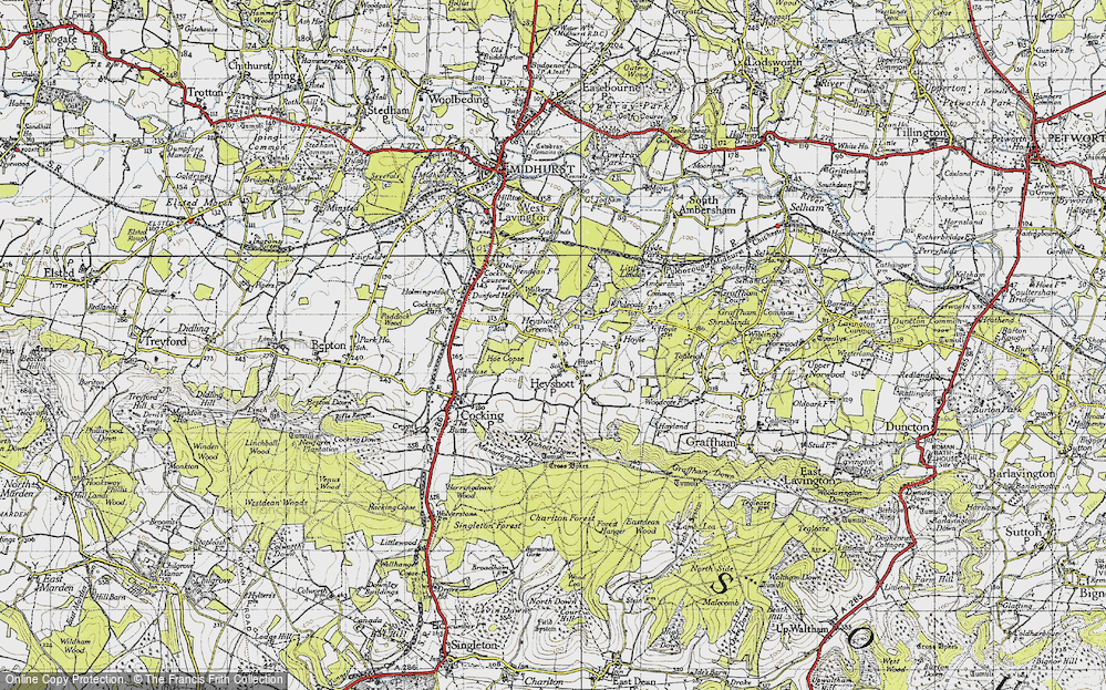 Old Map of Heyshott Green, 1940 in 1940