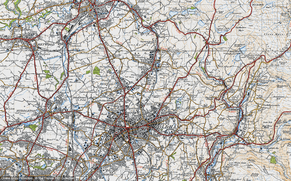 Old Map of Heyside, 1947 in 1947