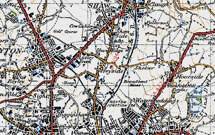 Old map of Heyside in 1947