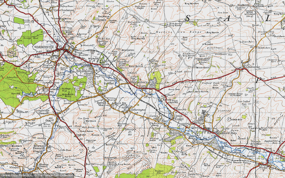 Old Map of Heytesbury, 1940 in 1940