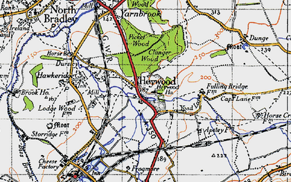 Old map of Heywood in 1946