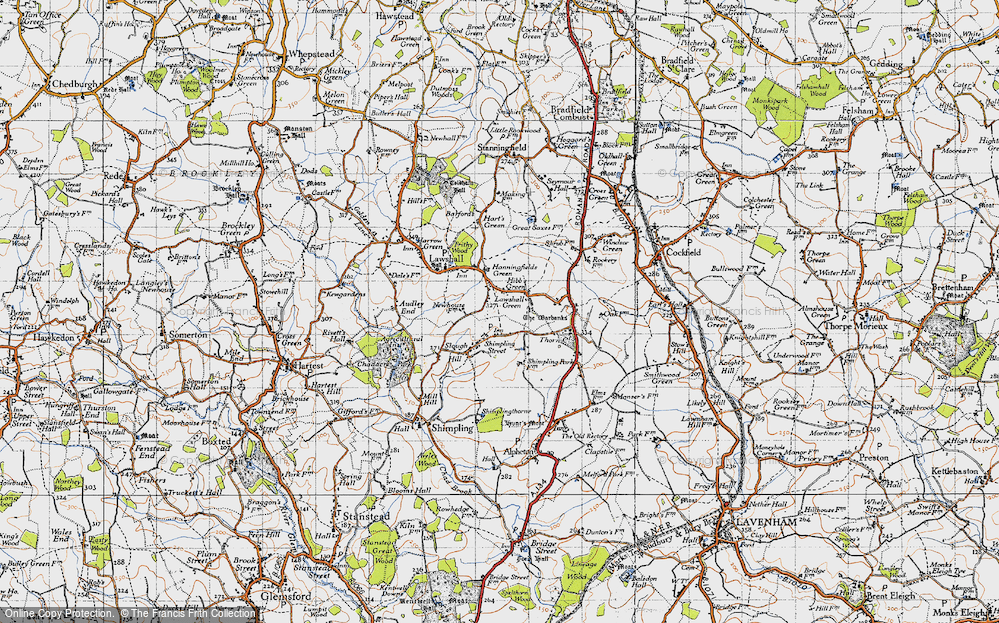 Old Map of Hibb's Green, 1946 in 1946