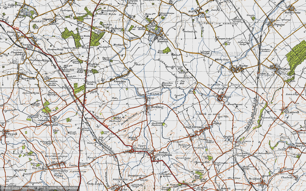 Old Map of Hickling, 1946 in 1946