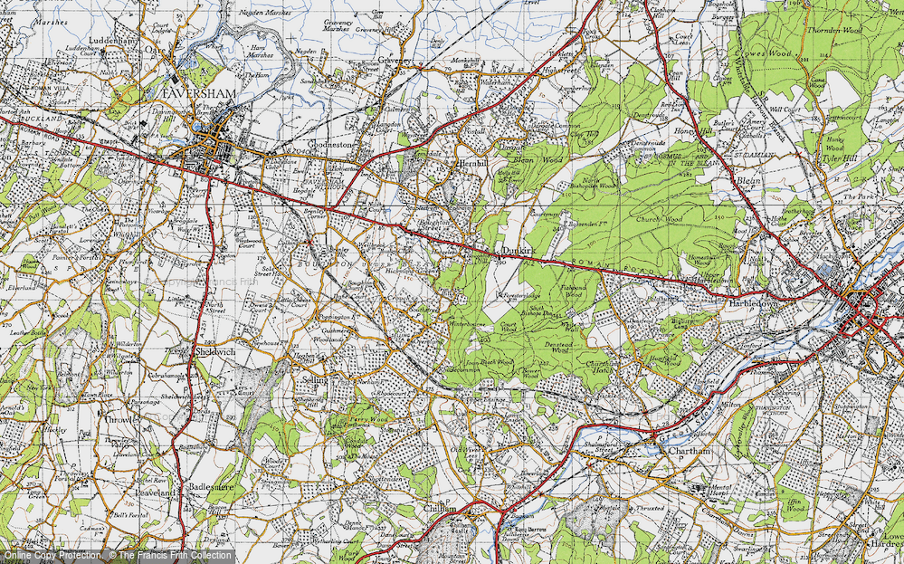 Old Map of Hickmans Green, 1946 in 1946