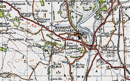 Old map of High Biggins in 1947
