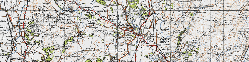 Old map of High Biggins in 1947