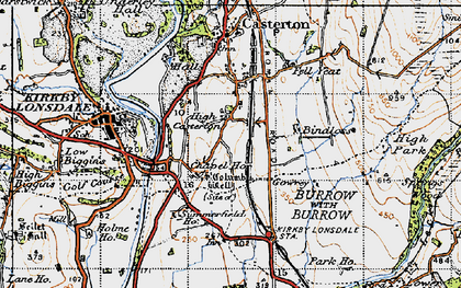 Old map of High Casterton in 1947