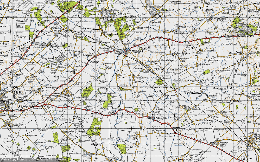 Old Map of High Catton, 1947 in 1947