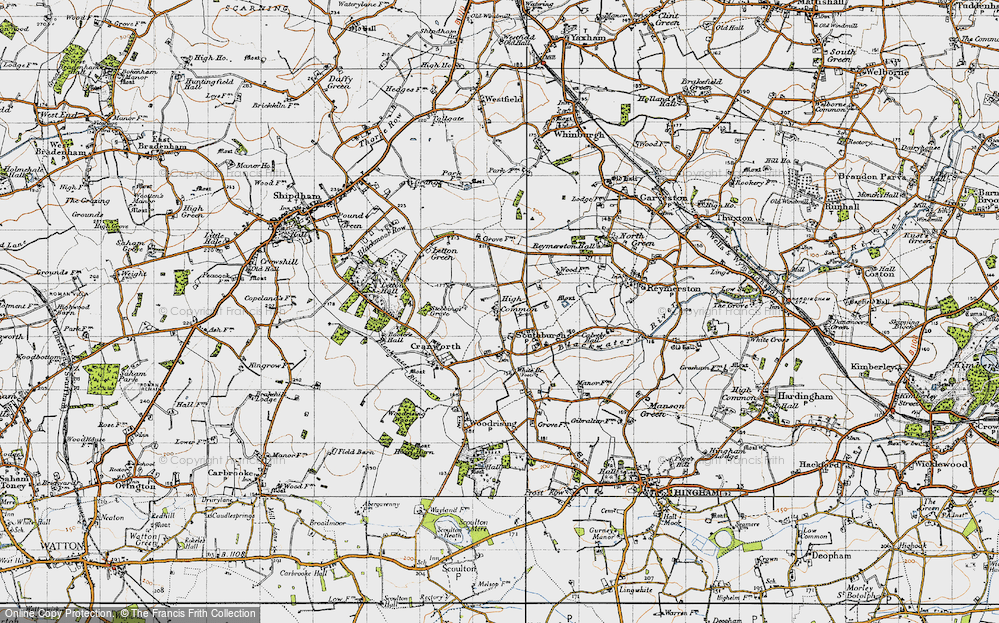 Old Map of High Common, 1946 in 1946