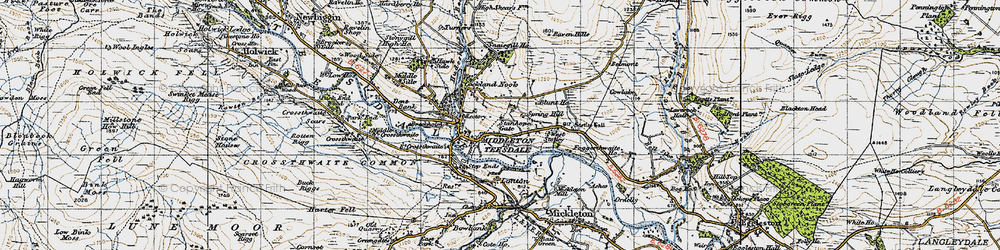Old map of West Stotley in 1947