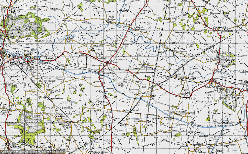 Old Map of High Eggborough, 1947 in 1947