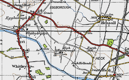 Old map of High Eggborough in 1947