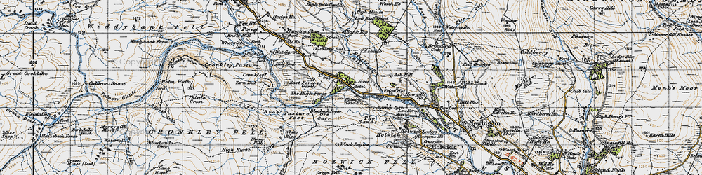 Old map of Bleabeck Force in 1947