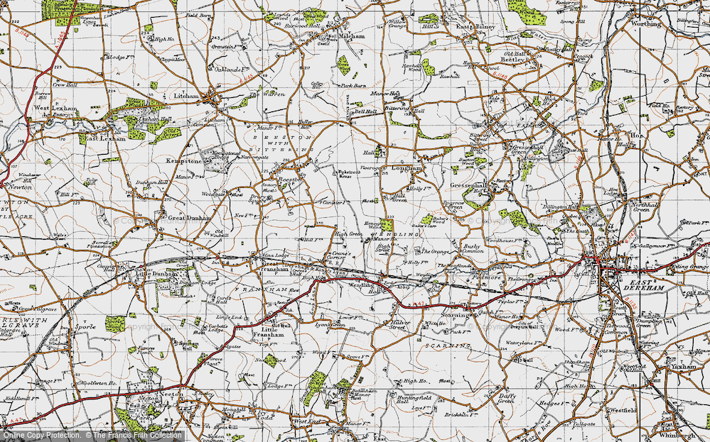 Old Map of High Green, 1946 in 1946