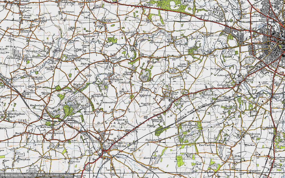 Old Map of High Green, 1946 in 1946