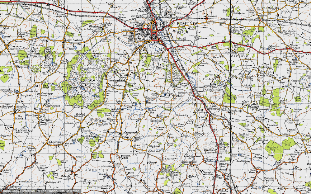 Old Map of High Green, 1946 in 1946