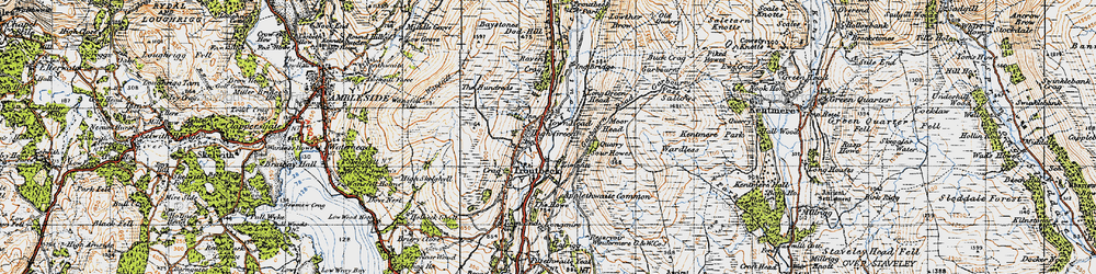 Old map of Applethwaite Common in 1947
