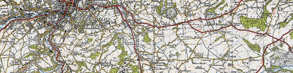 Old map of Beldon Brook in 1947