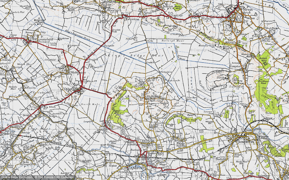 Old Map of High Ham, 1945 in 1945