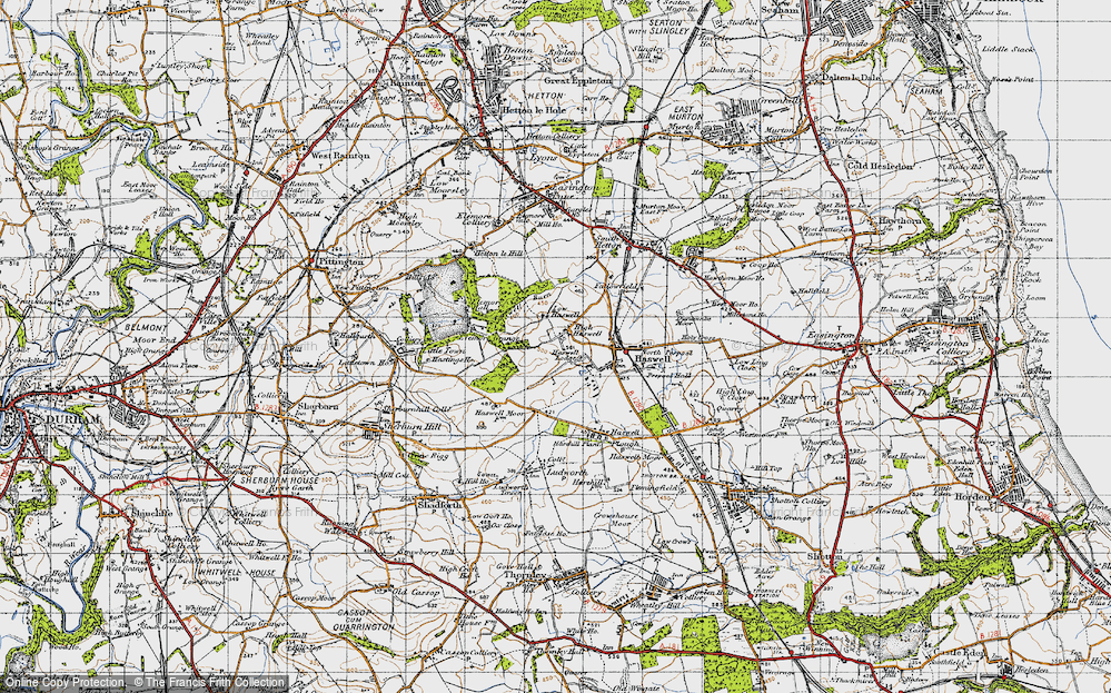 Old Map of High Haswell, 1947 in 1947