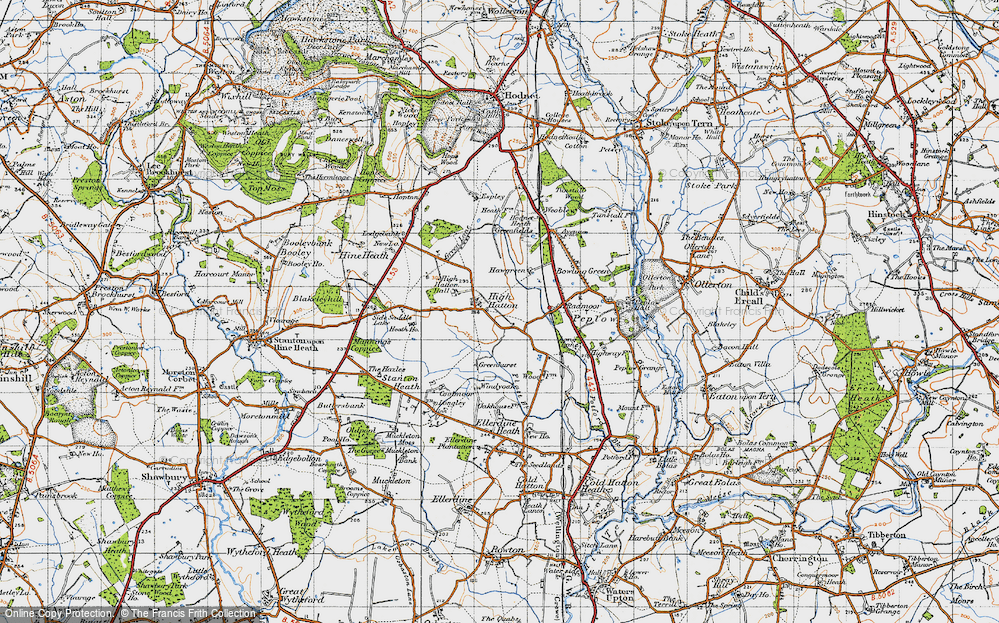 Old Map of High Hatton, 1947 in 1947