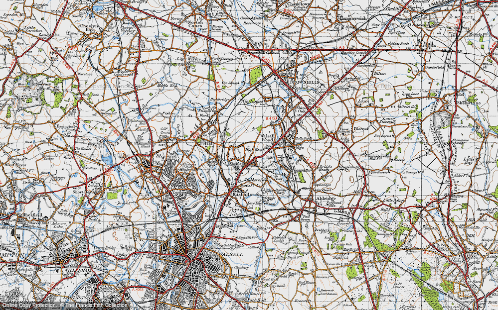 Old Map of High Heath, 1946 in 1946