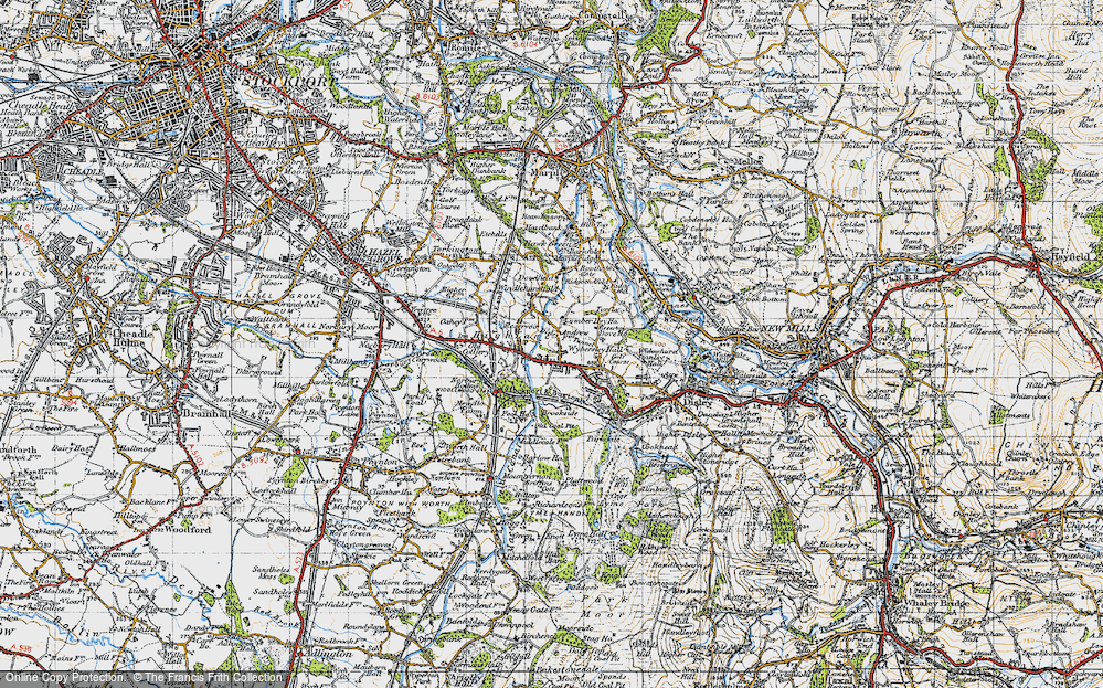 Old Map of High Lane, 1947 in 1947