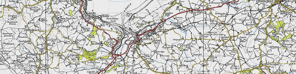 Old map of High Lanes in 1946