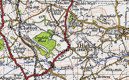 Old map of High Littleton in 1946