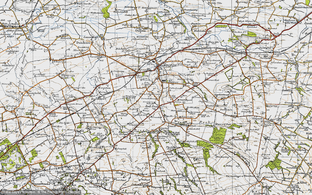 Old Map of High Longthwaite, 1947 in 1947