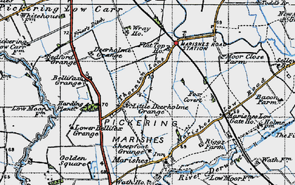 Old map of Bellafax Grange in 1947