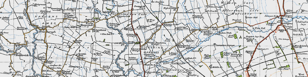 Old map of Bellafax Grange in 1947