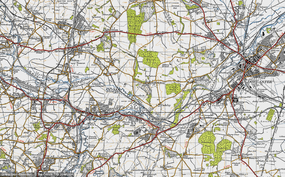 Old Map of High Melton, 1947 in 1947