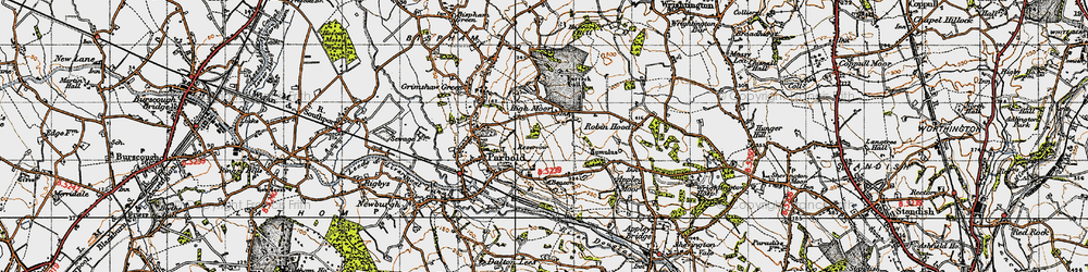 Old map of High Moor in 1947